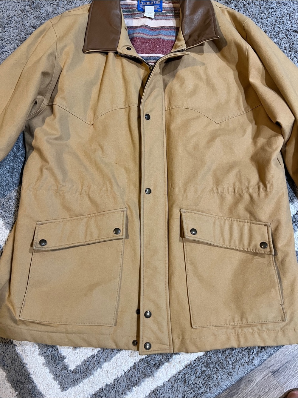 Pendleton Tan Field Jacket - Picture 2 of 15